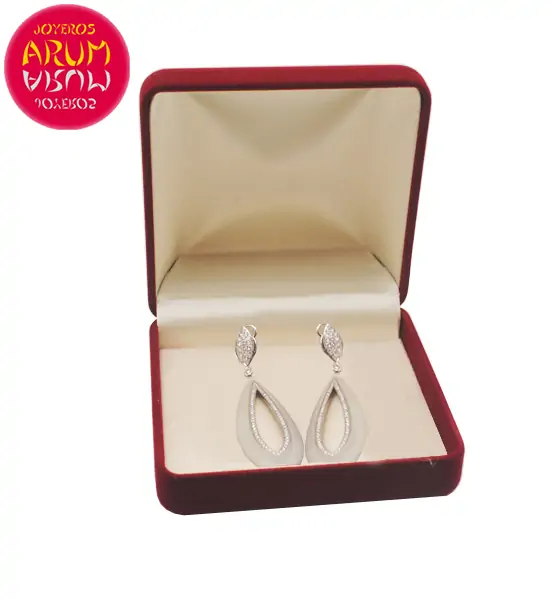 Suarez Earrings Gold Quartz and Diamonds RAJ1629