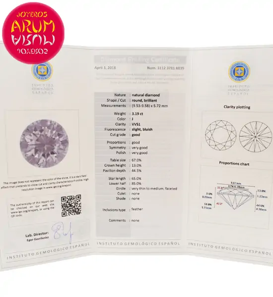 White Gold Ring with Diamond 3.19 ct. RAJ1615