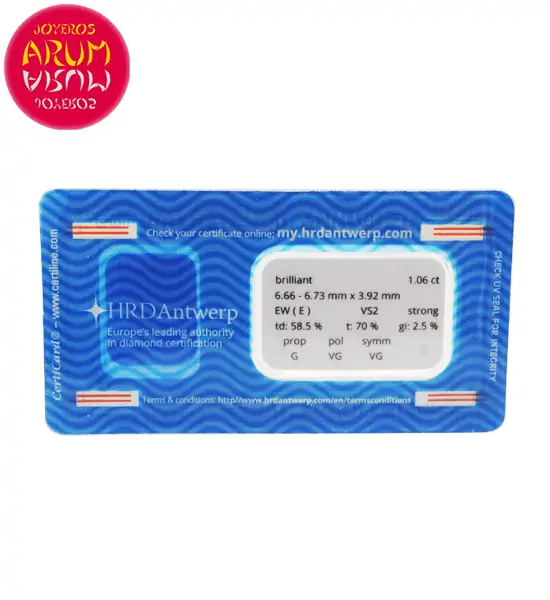 Diamond for Investment 1.06 ct. RAJ1644