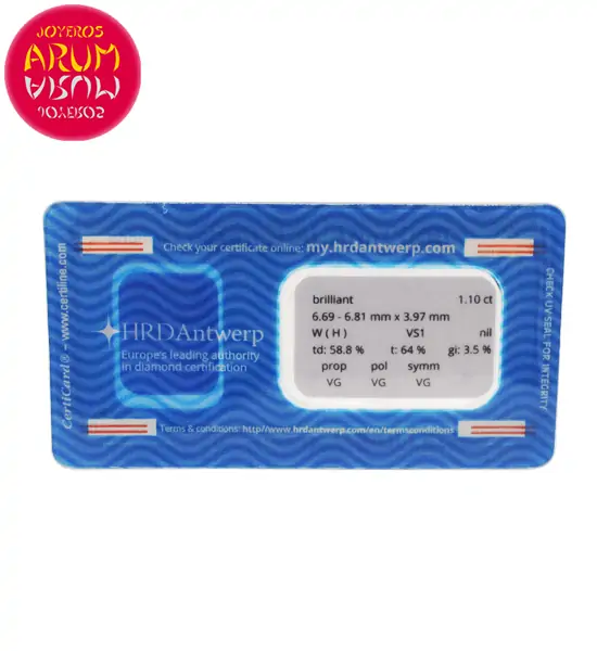 Diamond for Investment 1.10 ct. RAJ1634