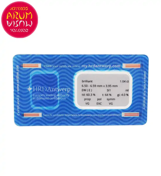 Diamond for Investment 1.04 ct. RAJ1641