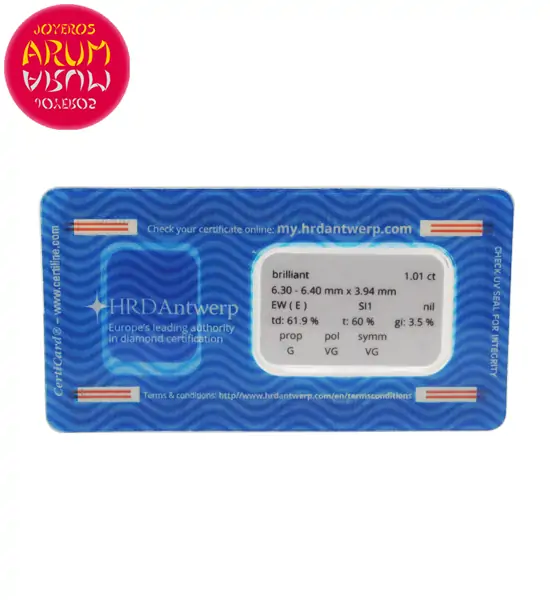 Diamond for Investment 1.01 ct. RAJ1642