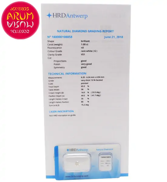 Diamond for Investment 1.00 ct. RAJ1638