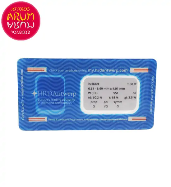 Diamond for Investment 1.08 ct. RAJ1635