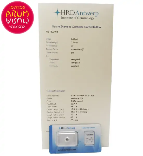 Diamond for Investment 1.08 ct. RAJ1640