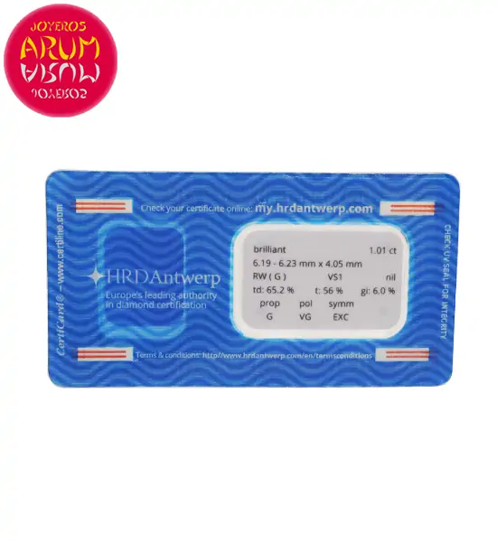 Diamond for Investment 1.01 ct. RAJ1637